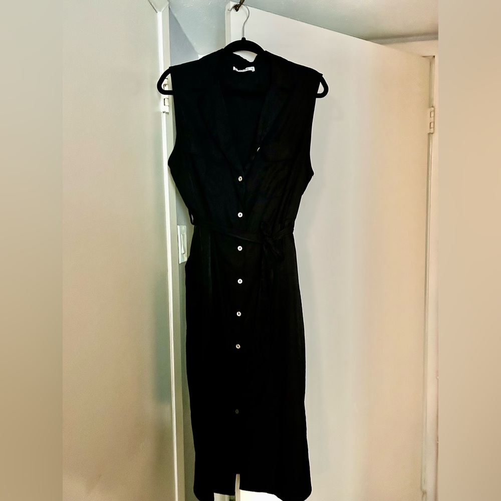 Black Button Down Dress